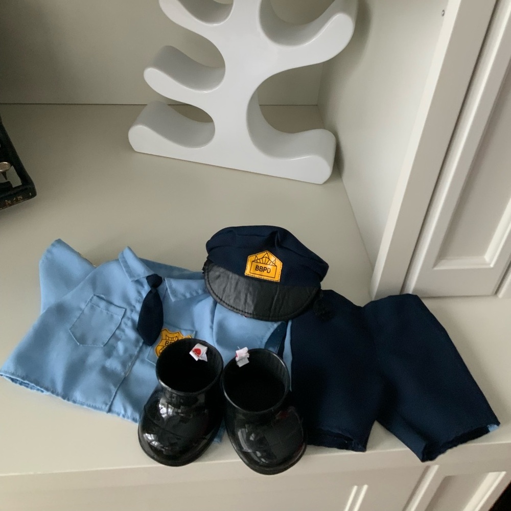 BUILD-A-BEAR Police Officer Outfit Teddy Plush Clothing Full Outfit